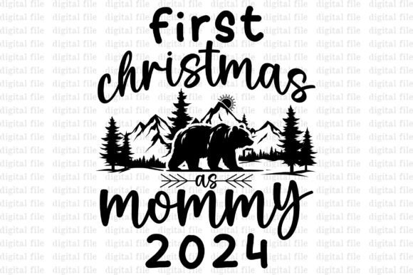 1st First Christmas As a Mom New Mommy Graphics and T-Shirt Designs Review