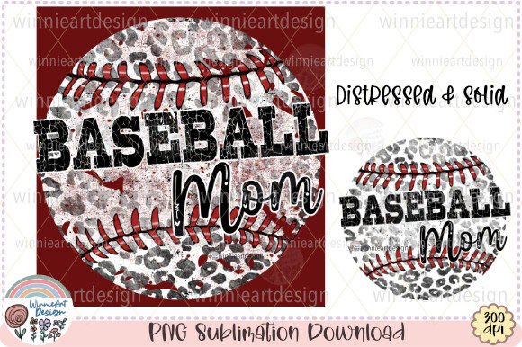 Baseball Mom Leopard Grunge Distressed Graphics and T-Shirt Designs Review