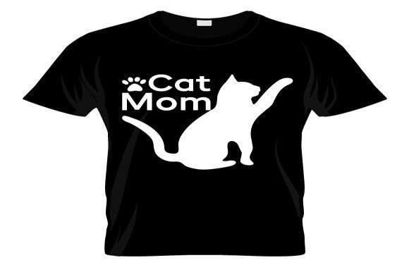Cat Mom Mother s Day T-shirt Graphics and T-Shirt Designs