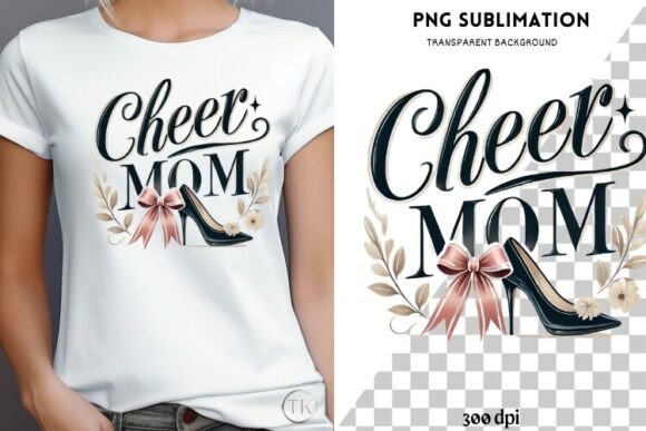 Cheer Mom PNG, Coquette Bow Cheer Mom Graphics and Illustrations Review