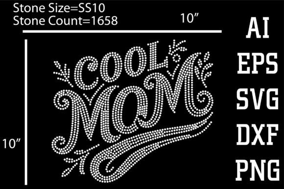 Cool Mom, Rhinestone Design: Graphics and T-Shirt Designs Review