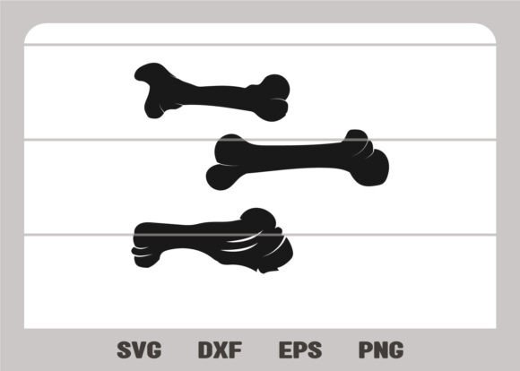 Dog Bone SVG Cut File, Dog Skelton PNG, Graphics and Illustrations