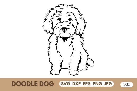 Golden Doodle Mom Silhouette Graphics and T-Shirt Designs