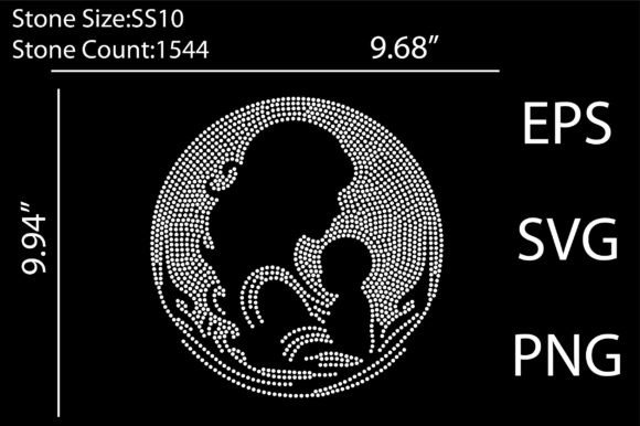 Mom Rhinestone Templates Design Graphics and T-Shirt Designs