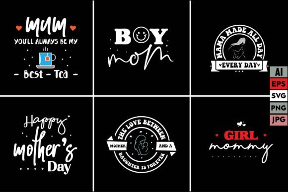 Mother Bundle T Shirt Design Graphics