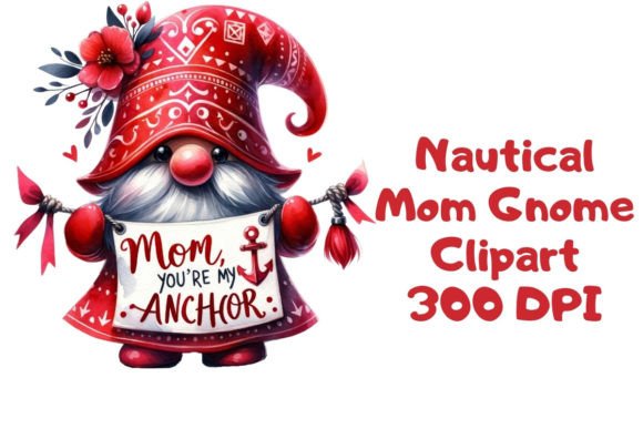 Nautical Mom Gnome Clipart Graphics and Illustrations Review
