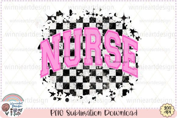 Nurse Retro Checkered Grunge Rocker Mom Graphics and T-Shirt Designs Review