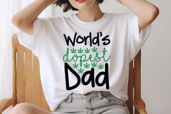 World s Dopest Dad SVG Design Graphics and T-Shirt Designs Review
